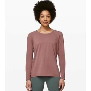 Lululemon Emerald Long Sleeve in Red Dust
